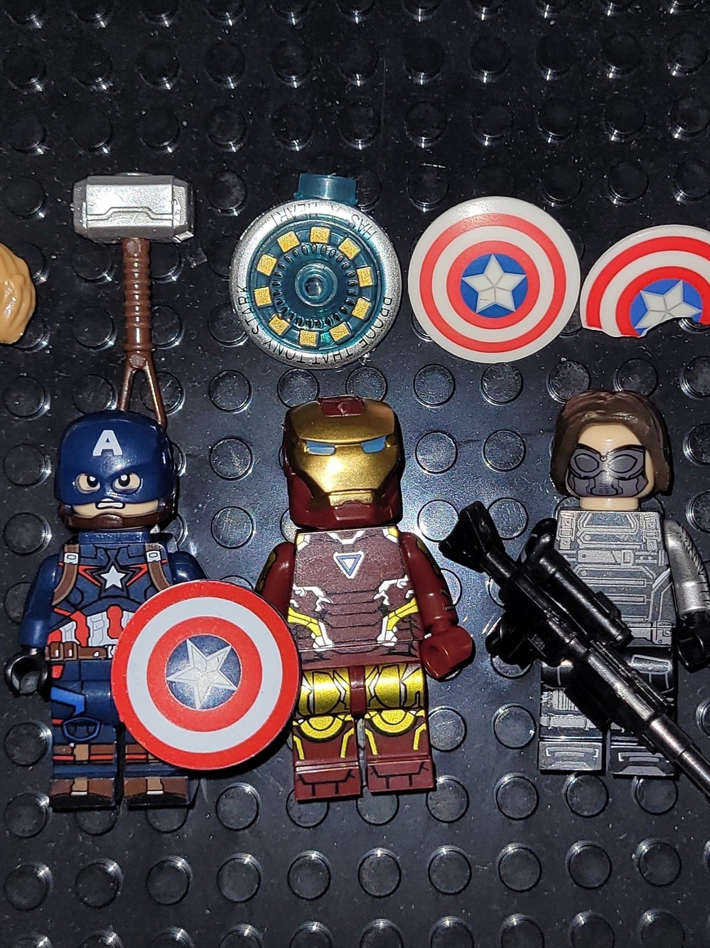 New Captain America, Iron Man & Winter Soldier Minifigure Set